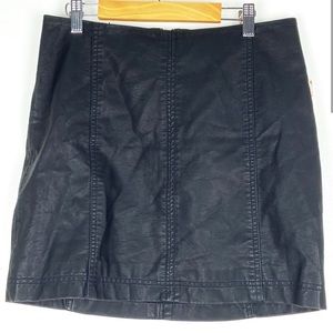 FREE PEOPLE Modern Femme Mini Skirt 8 black b804